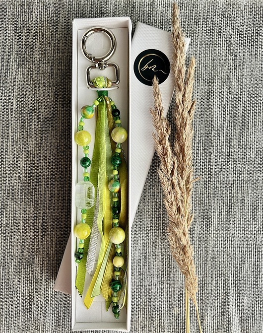 breloki Breloczek do torebki. Brelok do kluczy. Green.
