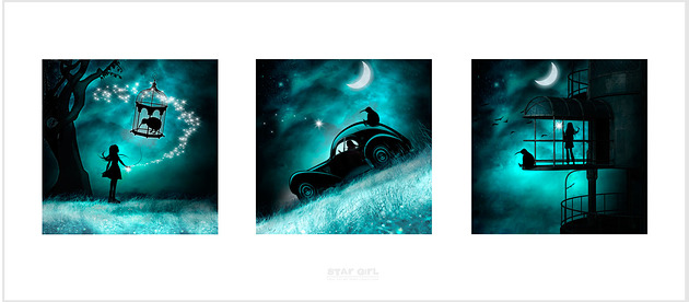Star Girl Art Print Collection Ewa Saj Fotografie