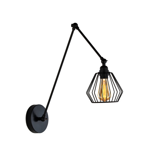 kinkiety Loftowy kinkiet ścienny z regulowanym ramieniem BALUMI LOFT