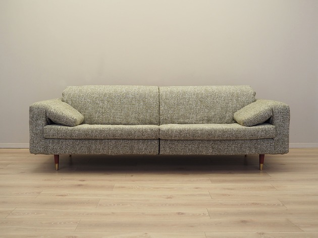 sofy i szezlongi Sofa zielony melanż, włoski design, lata 70, producent: B&B Italia