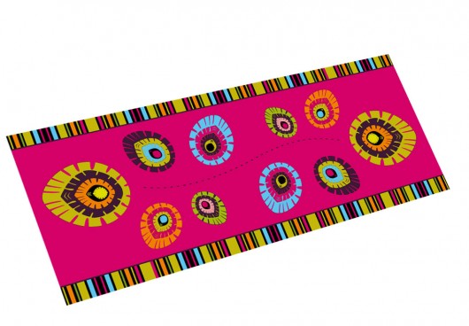 Bieżnik folk elements 40x100cm AT design