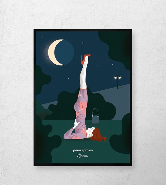 plakaty Jasna sprawa PLAKAT JOGA
