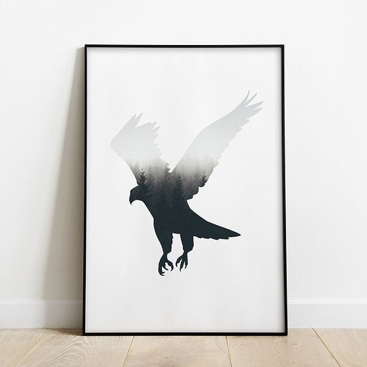Plakat przyrodniczy Orzeł trochę na ścianę