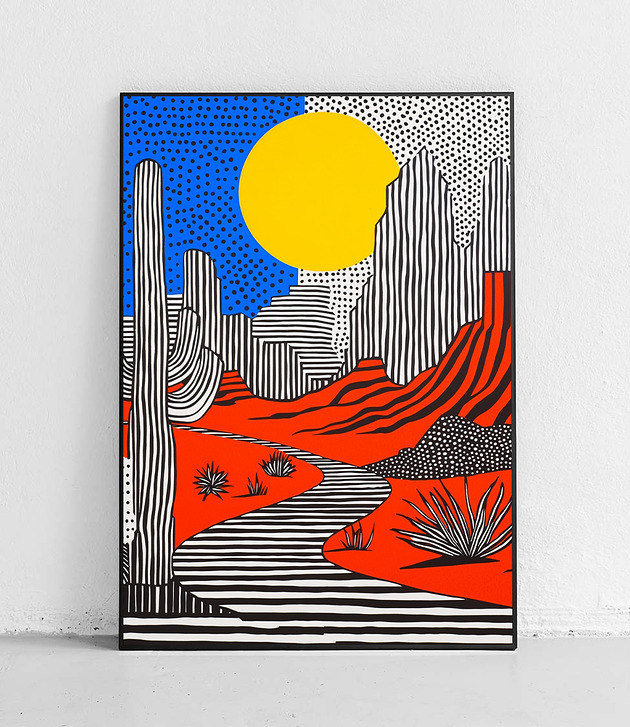 plakaty Plakat Graficzny krajobraz pustyni