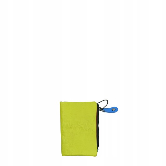 portfele damskie Portfel damski mały skórzany na prezent miejsce na banknoty monety OLIVKA