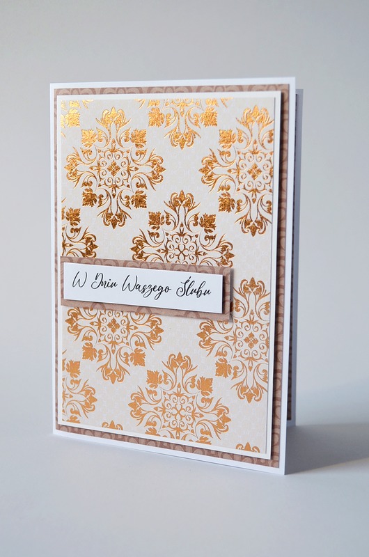 kartki scrapbooking Kartka Ślubna : W Dniu Waszego Ślubu