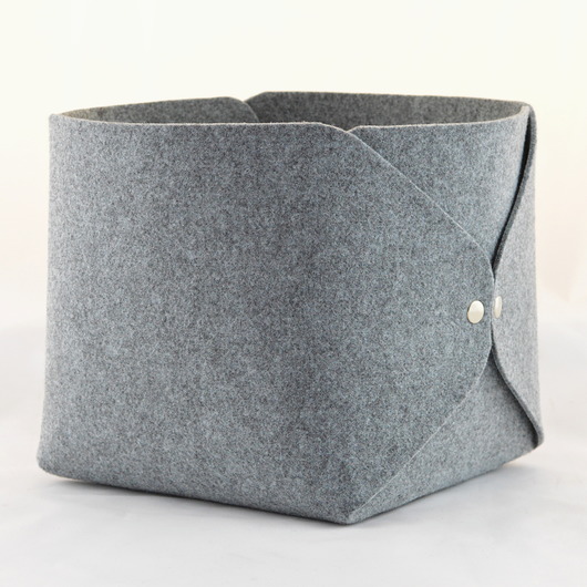 Pudełko filcowe - Szare minimalistyczne Green Sheep