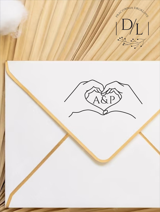stemple ślubne Stempel ślubny personalizowany Dłonie