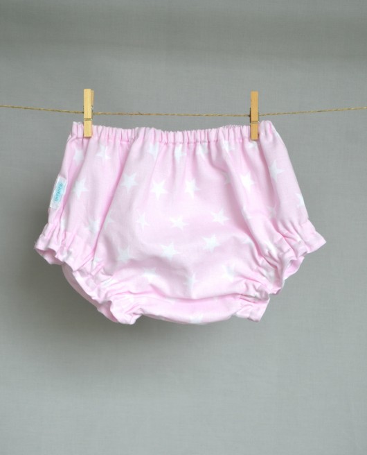 Pantalonki/bloomersy różowe w gwiazdki Infante