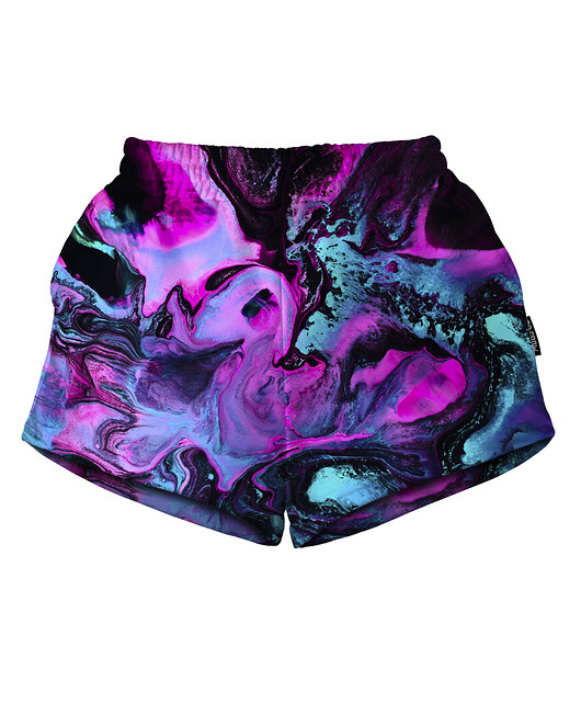 szorty damskie Shorty Spodenki Damskie DR.CROW Neon Marble
