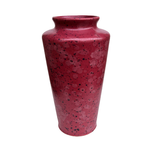 wazony Bordowy, ceramiczny wazon MF Design, Niemcy lata 80.
