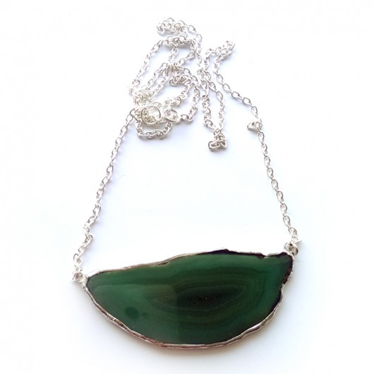 Agate Necklace / zielony Monika Roth