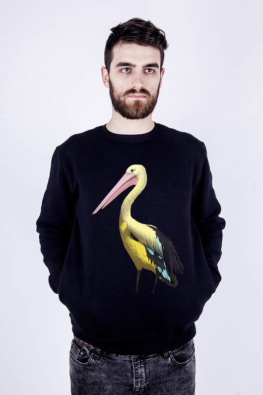 Bluza męska 'czapla' dziendobry