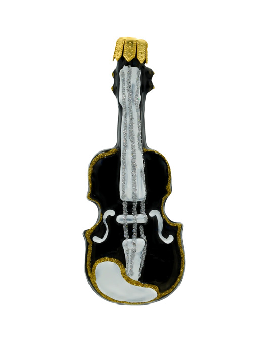 ozdoby choinkowe Bombka choinkowa: Skrzypce w czerni i złocie