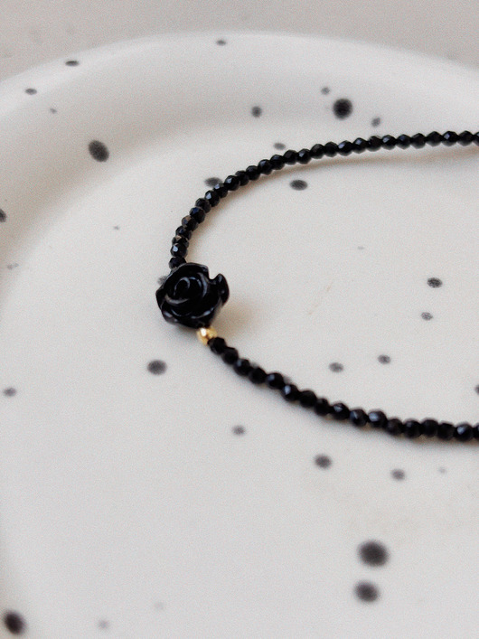 bransoletki z kamieni naturalnych Bransoletka Onyks róża