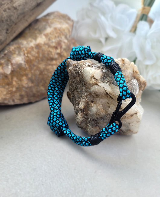 bransoletki na sznurku Z Turmalinem- damska bransoletka WSPINACZA