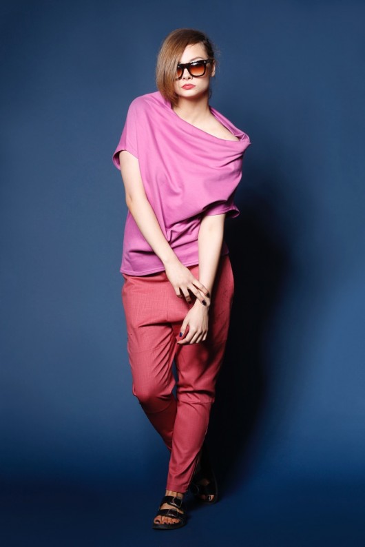 Redi-blouse-Neck Pink  Macosa