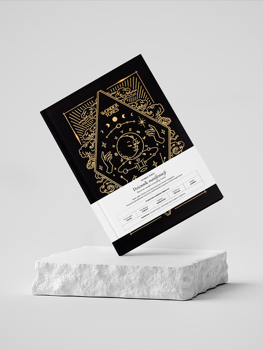 kalendarze i plannery Dziennik Manifestacji  Manifestation Journal Gold BESTSELLER