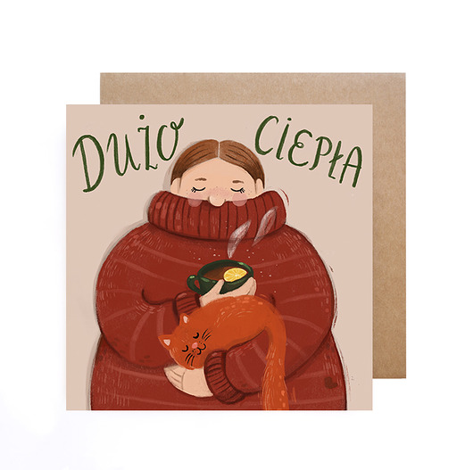 kartki świąteczne Kartka świąteczna - Dużo ciepła
