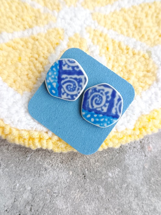 kolczyki ceramiczne Kolczyki ceramiczne Bolesławiec
