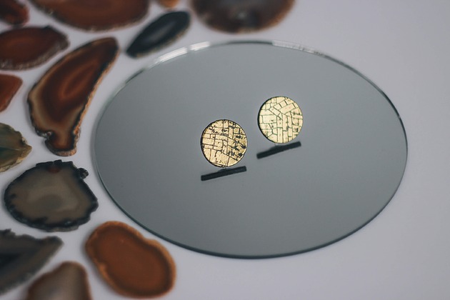 kolczyki - inne Kolczyki sztyfty z mozaiką