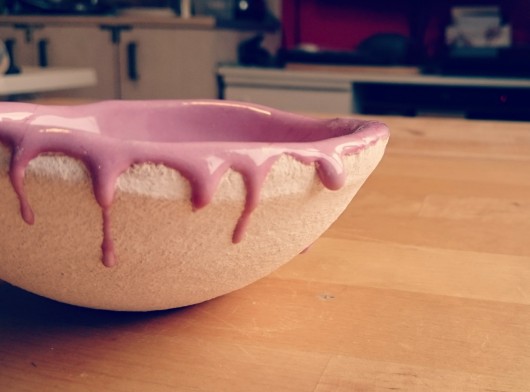 Miseczka 100% gliny #różowy YARN BOWL