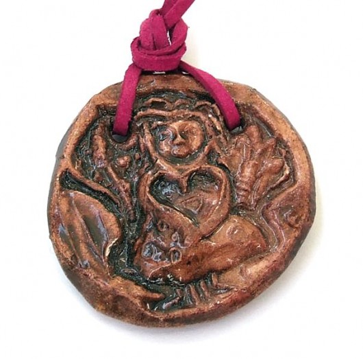 RÓŻOWY ANIOŁEK AMULET :-) MARIAELA
