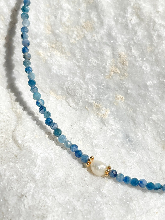 chokery Choker Kianit z Perełką