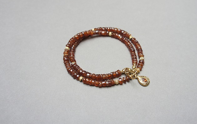 chokery Granaty /hessonit/ vol. 18  - choker - Szlachetna kolekcja