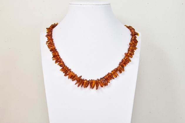 korale Naszyjnik Korale Bursztyn Kamień naturalny