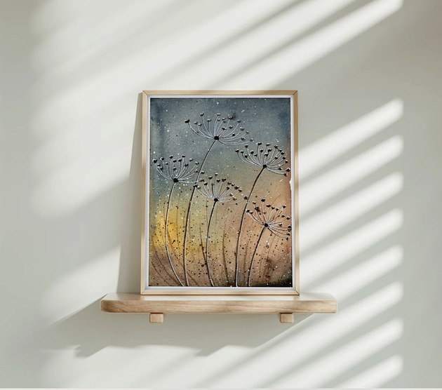 obrazy Oryginalna akwarela. Łąka A5