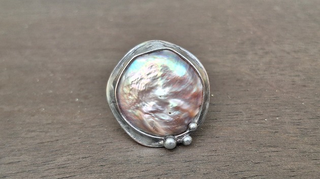 pierścionki - różne Perła - pierścionek regulowany, rezerwacja