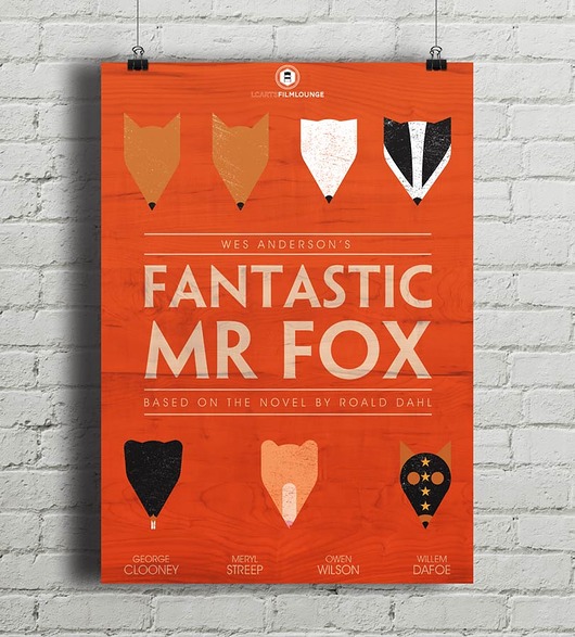 Plakat Fantastic Mr. Fox minimalmill