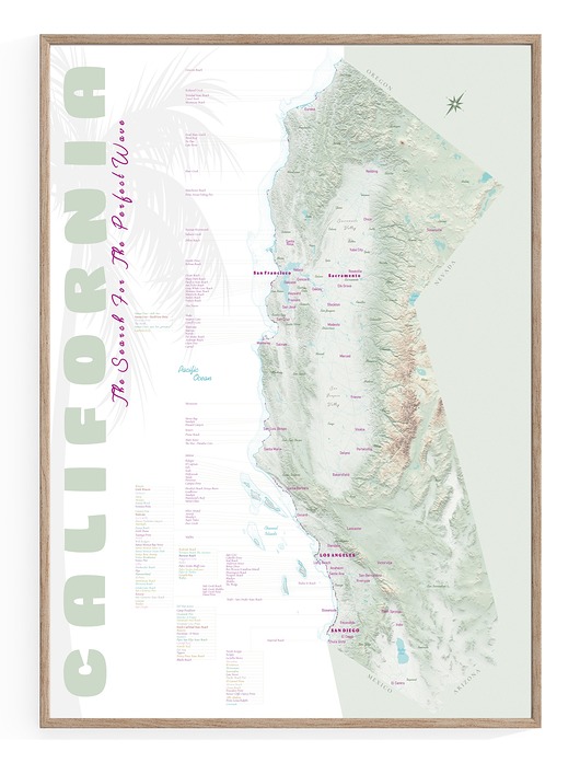 plakaty Plakat SURFING Kalifornia