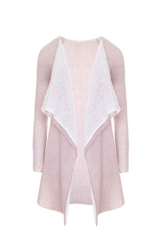 Lekki sweter mgła Rosa podwójny jasny róż YOU by Tokarska