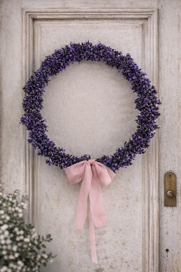 wianki Wianek z suszonej lawendy