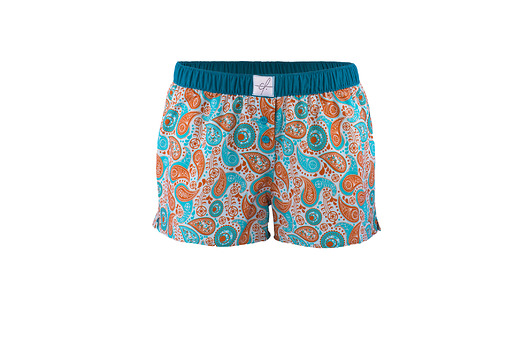 Damskie bokserki luźne Light Paisley Aloe Vera colorflow