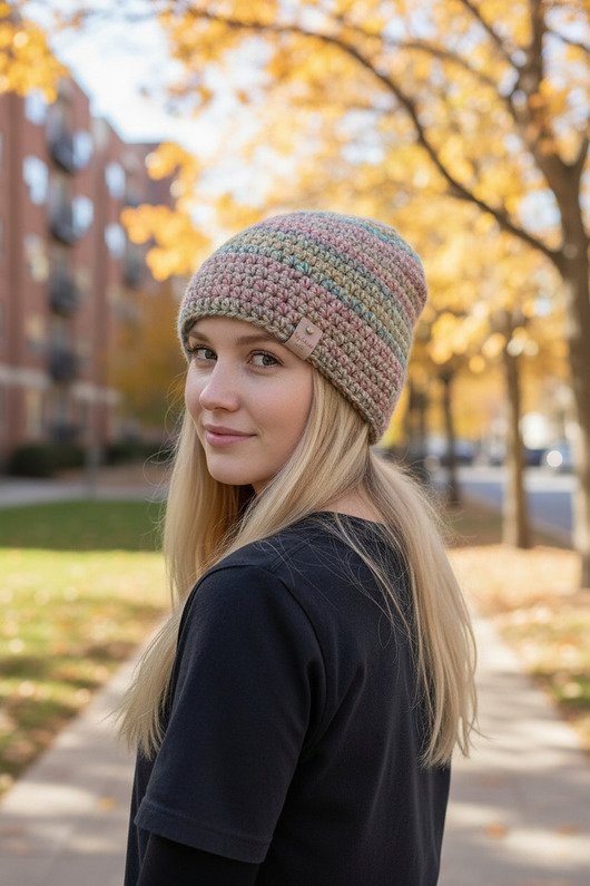 czapki damskie Czapka smerfetka