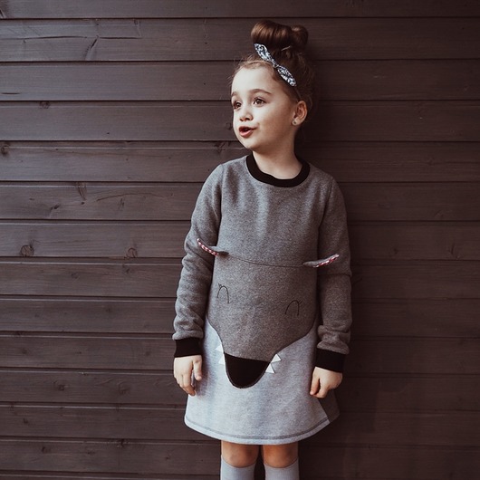 Sukienka bluza dresowa Wilk Lady Stump