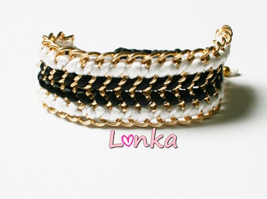 Bransoletka Double Color/ b&w Lonka Jewelry