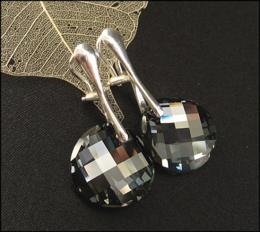 LUXURY-  kryształ Swarovski Klispy Twist Silver Night Little Dreamer