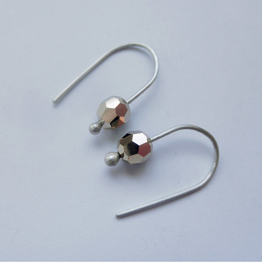 kolczyki z kamieniami Kolczyki OKRĄG