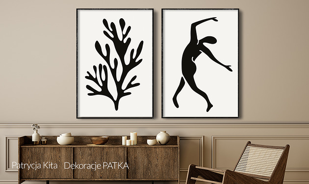 obrazy Komplet Dekoracji a la Matisse - 2 SZTUKI