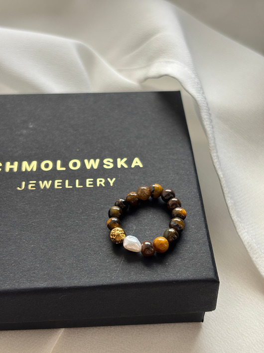 pierścionki elastyczne Pierścionek elastyczny Tygrysie Oko