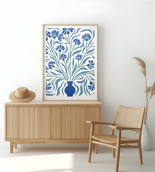 plakaty Plakat boho Kwiaty na ścianę Minimalistyczny Plakat nowoczesny do salonu