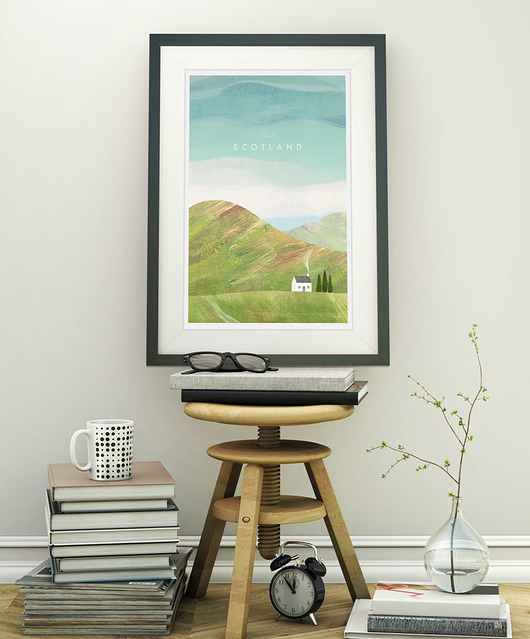 plakaty Szkocja - vintage plakat 50x70 cm giclee