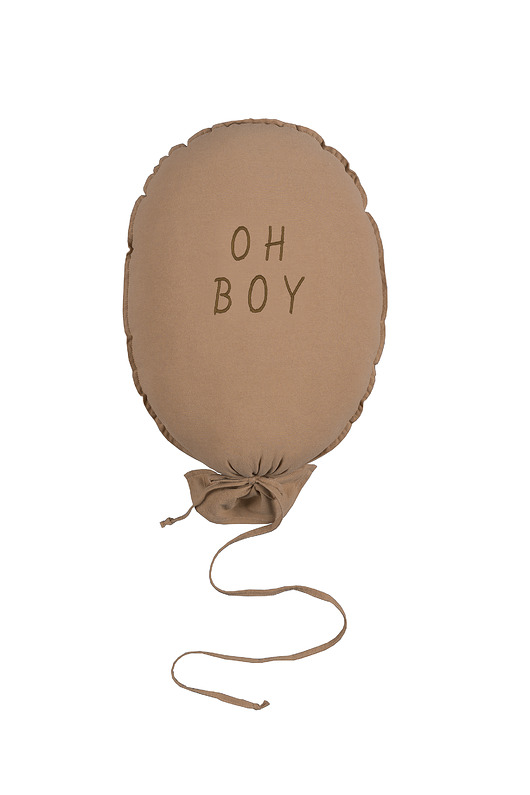poduszki do pokoju dziecka Poduszka balon camel OH BOY haft karmelowy