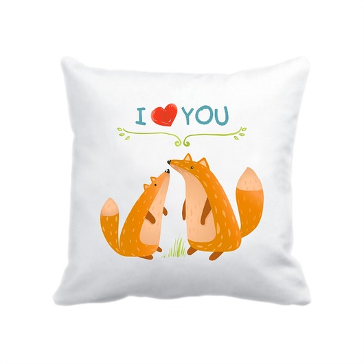 poszewka z liskami Love Life and Forest