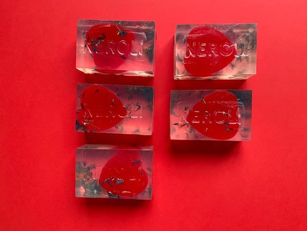 mydło w kostce Miłosne wegańskie mydło Happy Valentine's