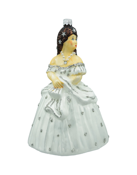 ozdoby choinkowe Bombka choinkowa: Dama w białej sukni